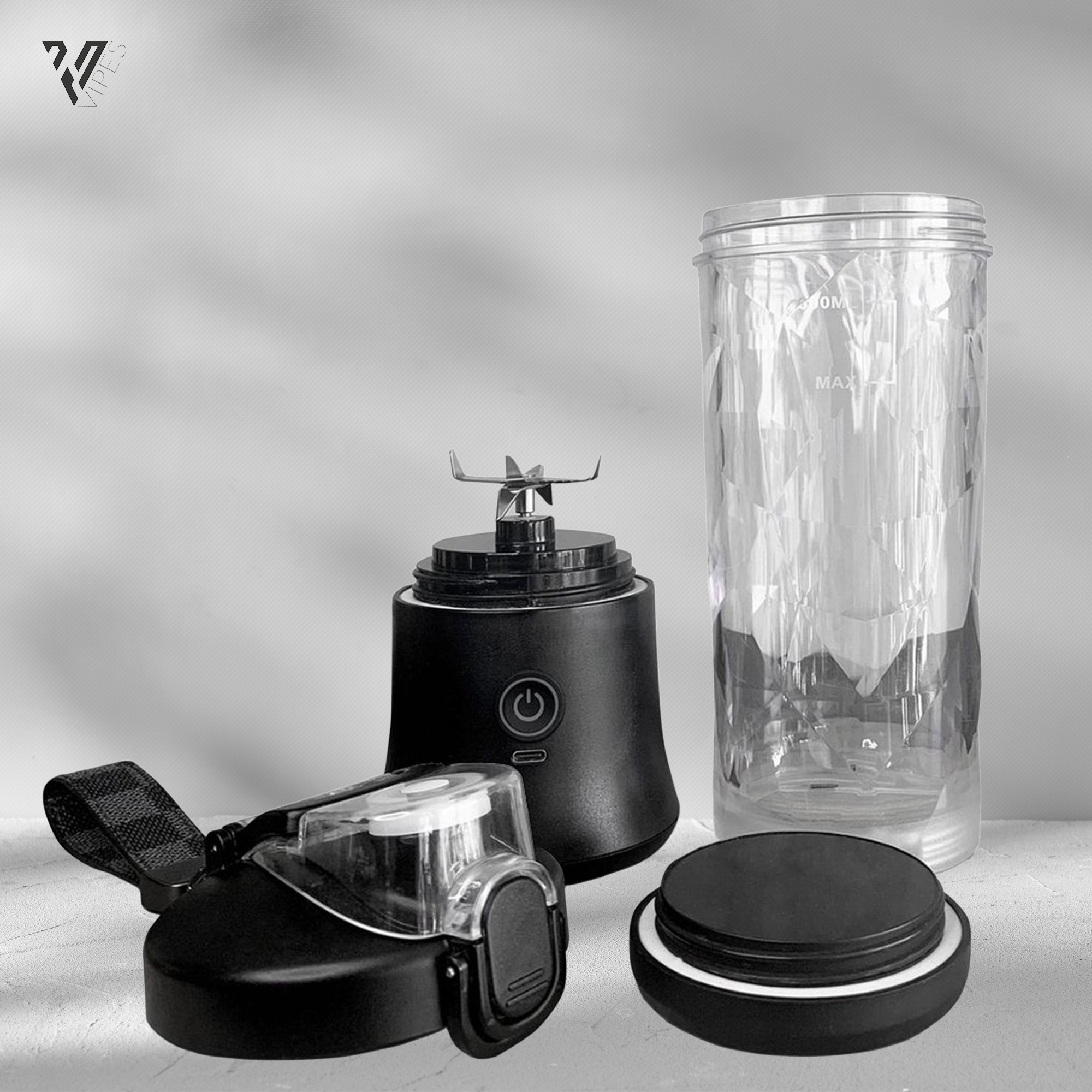 Oplaadbare blender 600ml wit