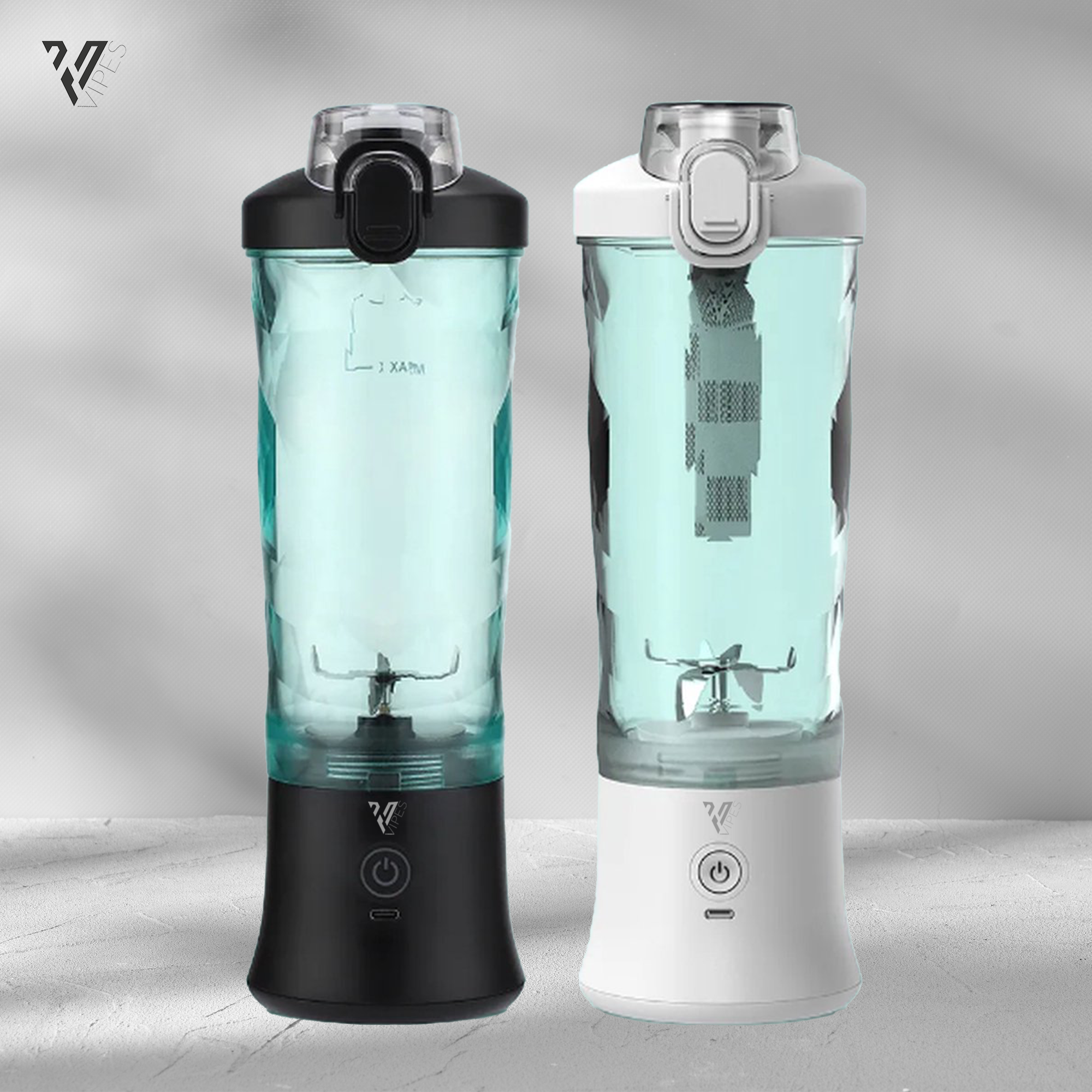 Oplaadbare blender 600ml wit