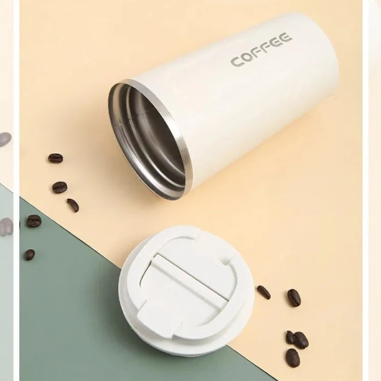 Thermos coffee cup white