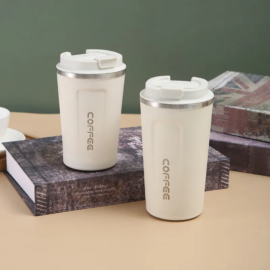 Thermos koffiebeker wit