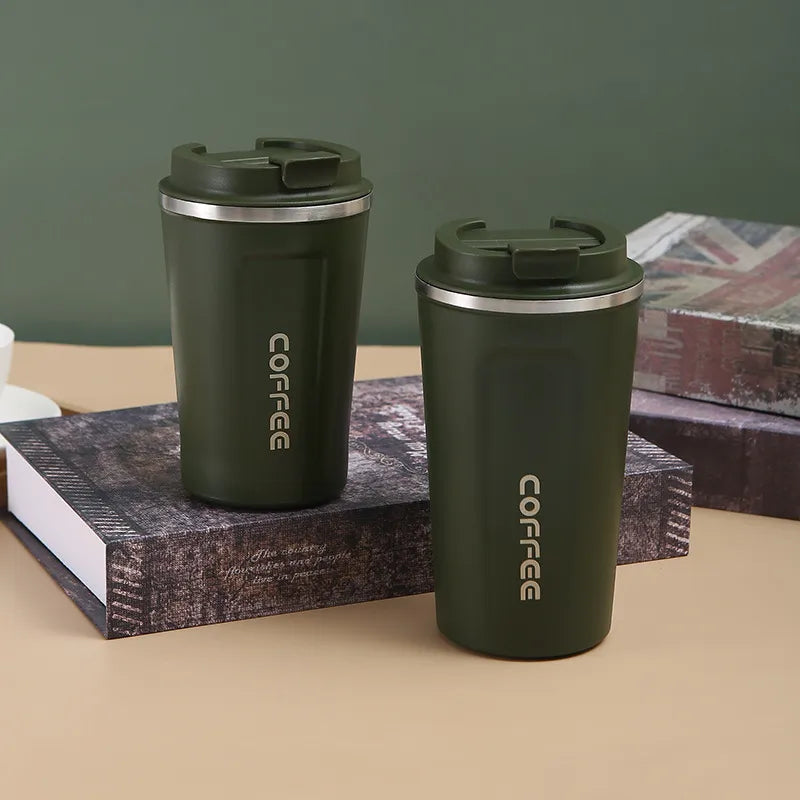 Thermos coffee cup black